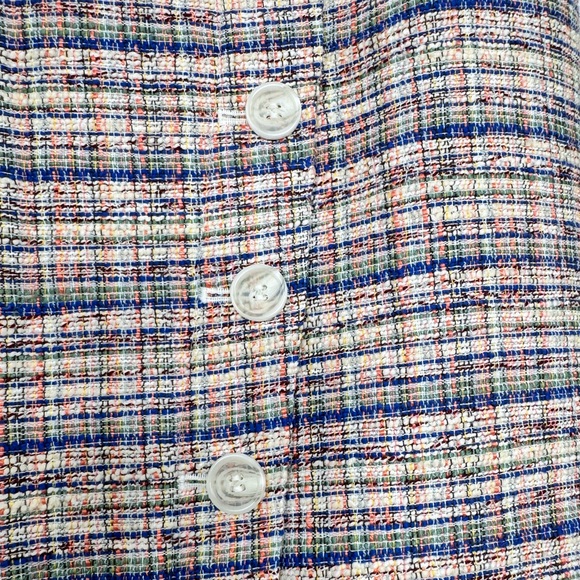 Halogen Women's Pencil Skirt Faux Wrap Button Tweed‎ Size 10 - Picture 4 of 7